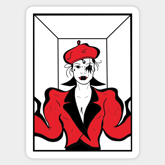 The Mime Sticker by CodexDracula